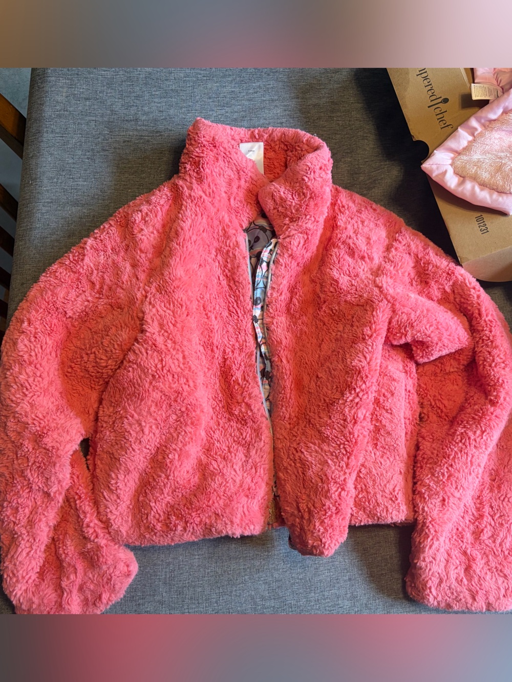 Disney Pink Plush Puffer Jacket for Kids
